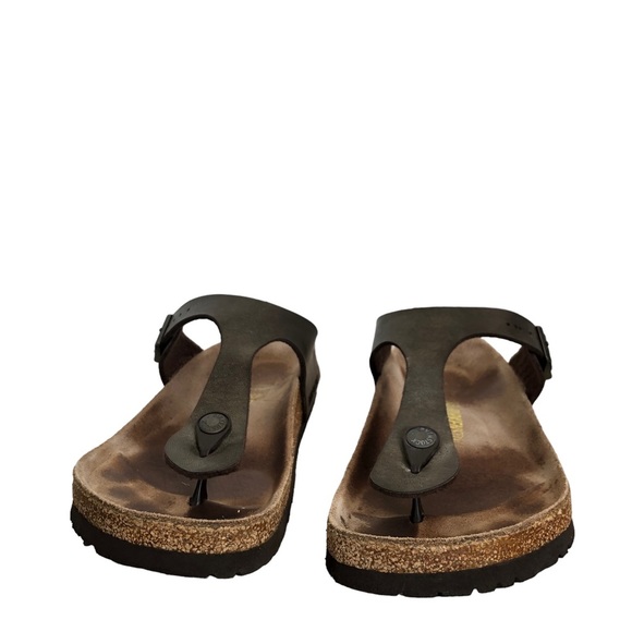 BIRKENSTOCK‎ Brown Gizeh T strap Thongs SANDALS Size EUR 38 US Womens 7 - Picture 2 of 6